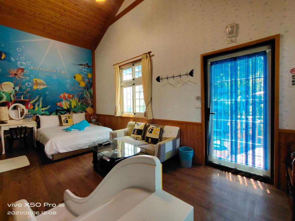 Fish House 宜蘭獨棟別墅 戲水池 生態diy 安農溪自行車 Appartement Dongshan  Buitenkant foto
