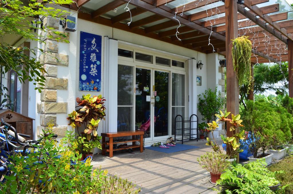 Fish House 宜蘭獨棟別墅 戲水池 生態diy 安農溪自行車 Appartement Dongshan  Buitenkant foto